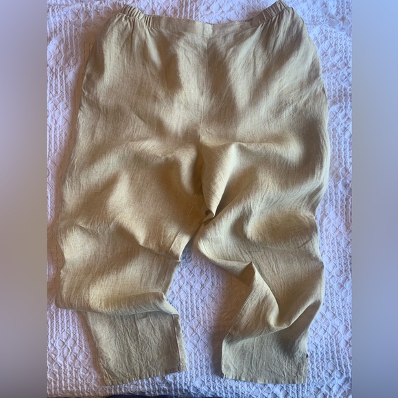 Flax 100% Linen Casual Pants with Pockets - Picture 3 of 16